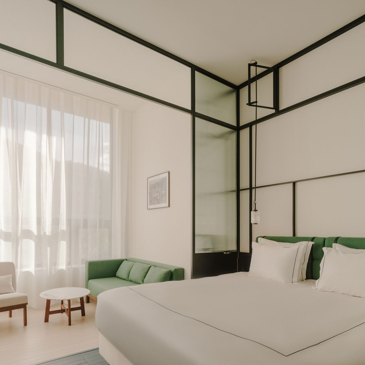 Classic King Room at The Telegraph Hotel Tbilisi featuring Neri & Hu custom furniture.